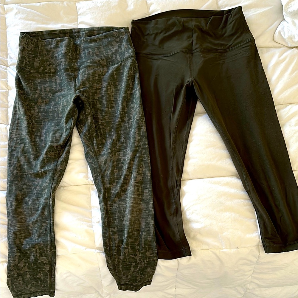 Lululemon 2 Pairs of Leggings for the price of One ☝️ Cropped Size 10